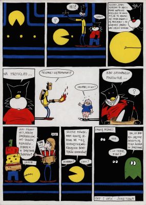 Michał Śledziński (Śledziu) | Fido & Mel, plansza komiksowa | Galeria Komiksu
