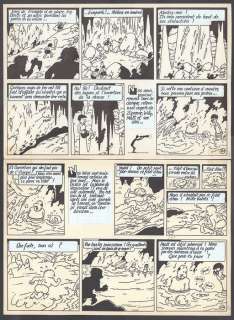 Bob de Moor - Planche Originale (P.33) - | Bob De Moor - Planche originale (p.33) - Les Aventures d’Oncle Zigomar/ De avonturen van Nonkel Zigomar - L’Empire des Taupes /Het Mollenrijk - (1955/2023) | Catawiki