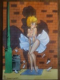 Gürsel, Gürçan - Gürsel, Gürçan - Dessin original couleur - Hommage à Walthéry