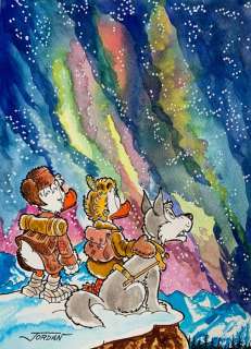 Julian Jordan | Uncle Scrooge - "Milky Way" - Original Colour Painting by Julian Jordan | Catawiki