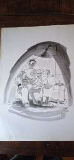 Lauzier, Gérard | Lauzier, Gérard - Dessin original - Tatouage | Catawiki