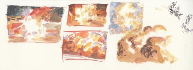 Juanjo Guarnido | Blacksad, Tome 2, Artic-Nation, Recherches de cases planche 37 | Galerie 9ème Art