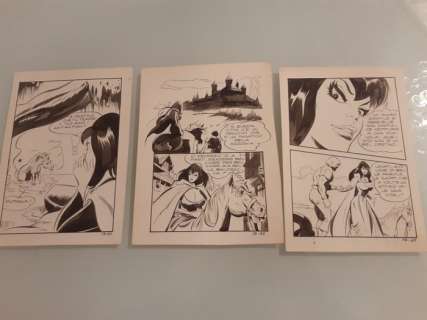 Vari | Lucifera 73 - 3x tavole originali - Page volante - EO - (1970) | Catawiki