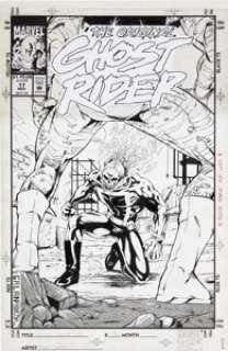 Manny Galan and Scott Koblish The Original Ghost Rider #17 Cover Original Art (Marvel, 1993). This supernatural -