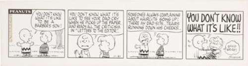 Charles Schulz Peanuts Daily Comic Strip Original Art dated 11-21-63 (United Feature Syndicate, 1963).  - | Heritage