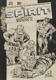 Will Eisner The Spirit #16 Cover Original Art (Quality, 1949). The Spirit newspaper sections that ran in -