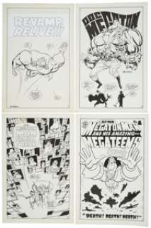 Don Simpson Return of Megaton Man #2 Complete 24-page Story "Revamp, Relive!!!" Original Art (Kitchen -