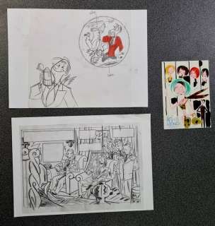 Lapone, Antonio | Lapone, Antonio - Crayonné original + dessin original en couleur + case originale - A.D.A - (2006/2011) | Catawiki