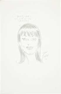 John Romita Sr. Mary Jane Watson Specialty Sketch Original Art (2006). Webhead‘s main squeeze, Mary Jane -