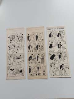 J.P. Pinchon | J.P. Pinchon Pinchon, Joseph-Porphyre - 3x Planche originale - Les Distractions de l’Oncle Tontaine - années 1930 | Catawiki