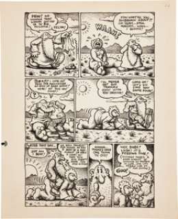 Robert Crumb Mr. Natural #1 "On the Bum Again" Page 7 Original Art (Apex Novelties, 1970). An - | Heritage