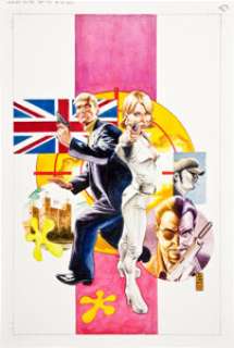 J. G. Jones Codename: Knockout #19 Cover Original Art (DC/Vertigo, 2003). Finally: the origin of the Kevins. In -