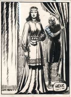 Kresse, Hans G. | Kresse, Hans G. - Originele tekening - Winonah en Eric de Noorman - De jacht op het zwaard - (1953) | Catawiki