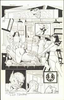 Burchett- SHE HULK NO.15-Pg 7 Original Art- Artist Signed | Russ Cochran