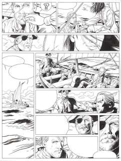 Bourgne | Barbe-Rouge, planche n°17 Ã  l’encre de Chine de … | Millon