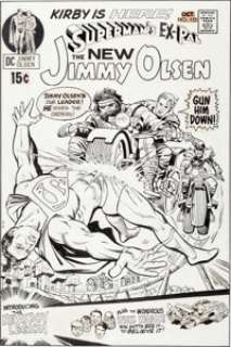 Jack Kirby, Al Plastino, and Vince Colletta Superman‘s Pal Jimmy Olsen #133 First "Fourth World" Cover -