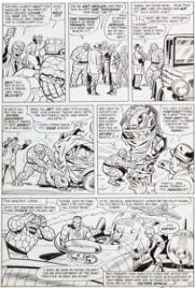 Jack Kirby and Chic Stone Fantastic Four Annual #2 "The Final Victory of Doctor Doom" Page 3 Original -