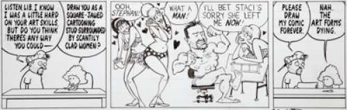 Bill Watterson and Stephan Pastis Pearls Before Swine Daily Comic Strip Original Art dated 6-6-2014 (Universal - | Heritage