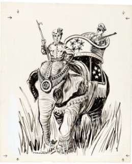 Bill Mauldin - MacArthur/Taft Editorial Comic Strip Original Art (1951). This great political cartoon from -