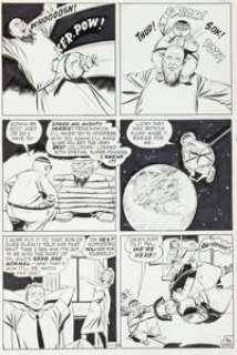 Ogden Whitney Herbie #15 Story Page 9 Original Art (American Comics Group, 1966). After traveling through -
