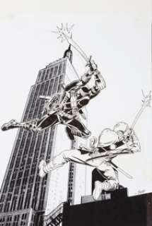 Herb Trimpe G. I. Joe: A Real American Hero #164 Cover A Original Art (IDW, 2011). Snake Eyes vs. Storm Shadow -