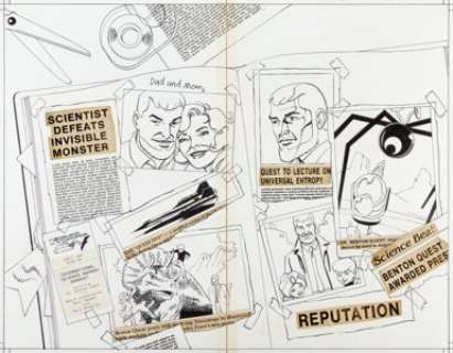 Marc Hempel and Mark Wheatley Jonny Quest #26 Cover Original Art  (Comico, 1988). Wraparound cover penciled by -