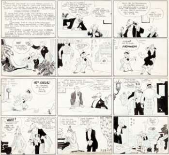 Billy DeBeck Barney Google Sunday Comic Strip Original Art dated 3-29-31 (King Features Syndicate, 1931). -