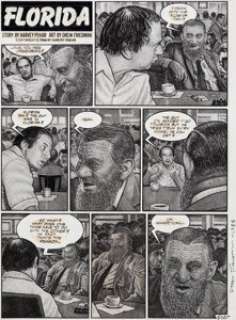 Drew Friedman American Splendor #13 Complete One-Page Story Original Art (Pekar, 1988). Author Harvey Pekar -