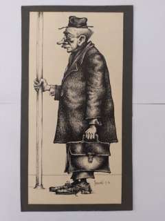 Solé, Jean | Solé, Jean - Dessin original - Métro-Boulot - (1970) | Catawiki