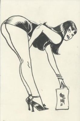 Jordi Bernet | Illustration de pin up | Galerie 9ème Art