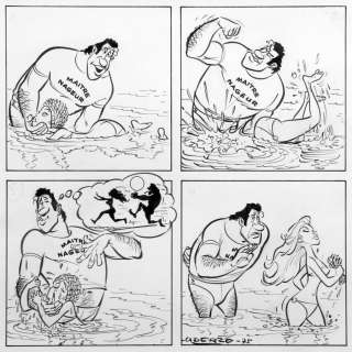 Uderzo | Laissez Aller, planche Ã  l’encre de Chine pour la… | Millon