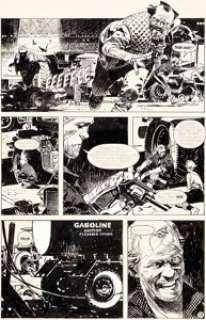 Jorge Zaffino Winter World #3 Story Page 9 Original Art (Eclipse, 1988). Argentinean-born Jorge Zaffino -