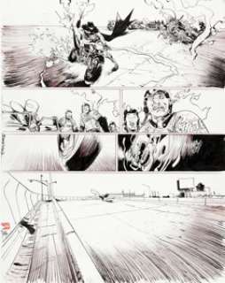 Paul Pope Batman: Year 100 #4 Story Page 25 Original Art (DC, 2006). Paul Pope‘s take on Batman in the year -