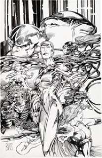 Barry Windsor-Smith Wildstorm Rising #1 Cover Original Art (Image, 1995)....