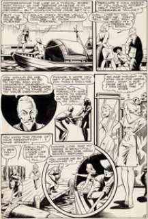 Matt Baker Crown Comics: Ace of the Newsreels Story Page 2 Original Art (Harvey Comics & McCombs Publ., 1946)....