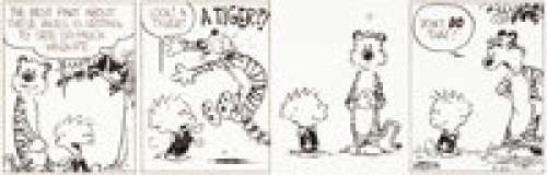 Bill Watterson Calvin and Hobbes Daily Comic Strip Original Art dated 5-20-86 (Universal Press Syndicate, 1986)....