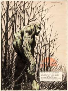 Bernie Wrightson - Swamp Thing Illustration (1972) ....