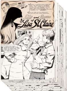Vince Colletta Young Love #77 Complete 14-Page Story Original Art (DC, 1969).... (Total: 14 Original Art)