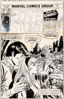 John Buscema and Frank Giacoia Our Love Story #35 Cover Original Art (Marvel, 1975).... | Heritage