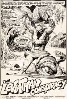  - Nestor Redondo Swamp Thing #13 Page 2 Original Art (DC, 1974)....