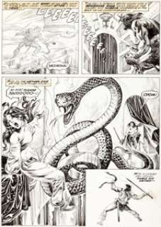 John Buscema and Alfredo Alcala Savage Sword of Conan #19 Story Page 16 Original Art (Marvel, 1977).... | Heritage
