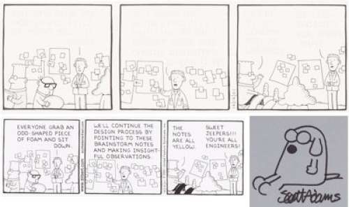  - Scott Adams Dilbert Daily Comic Strip Original Art dated 12-12-2001 (United Feature Syndicate, 2001)....