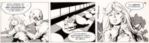  - Enrique Badia Romero Axa #2 Daily Comic Strip Original Art dated 7-3-78 (The Sun, 1978)....