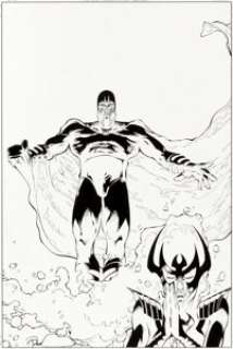  - Adam Pollina and Tim Townsend Magneto: Dark Seduction #1 Unpublished Cover Original Art (c. 2000)....