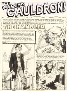  - Graham Ingels Tales from the Crypt #36 Complete 7-Page Story "The Handler" Original Art (EC, 1953)....