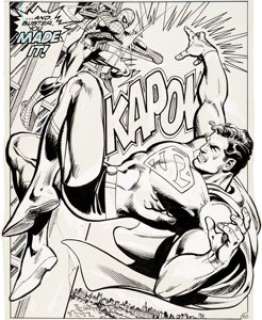 Ross Andru, Neal Adams, Dick Giordano, and Terry Austin Superman vs. The Amazing Spider-Man #nn Splash Page 50 Ori...