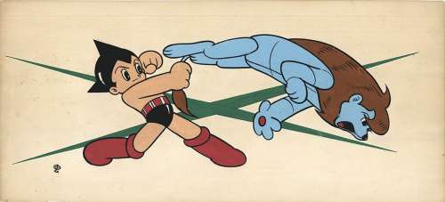 Mushi Pro hand-drawn color illustration "Astro Boy" | Mandarake (Big Web)
