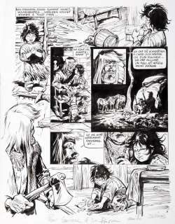 Derib | Buddy Longway, planche n°8 Ã  l’encre de Chine de… | Millon