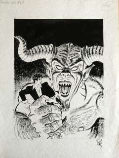 Angelo Stano - Original cover for Dylan Dog n. 143. Cm. 30x40. Ink. Mint