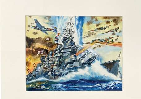 Shigeru Komatsuzaki Hand-Drawn Color Illustration "Prince Of Wales"